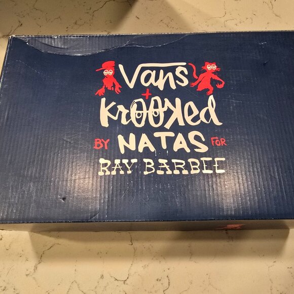 Vans Skate Sk8-Hi Krooked By Natas For Ray Barbee Black Shoe Sneaker Mens 12 US - Picture 10 of 14